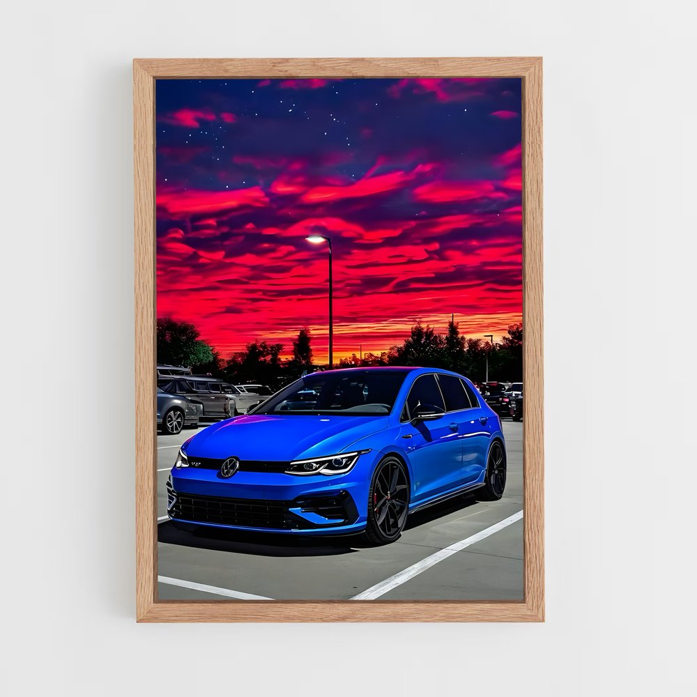 Poster Golf en Ville – affiche Volkswagen (vue 4)